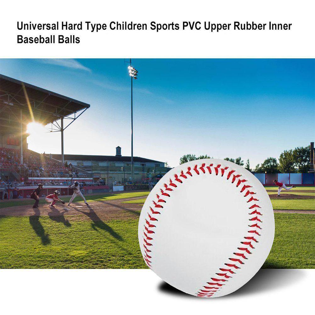 8cm 9 Handmade Baseballs PVC Upper Rubber Inner Soft Ball Baseball For Kids Training Exercise PU Baseball Softball Balls Ba W6B2