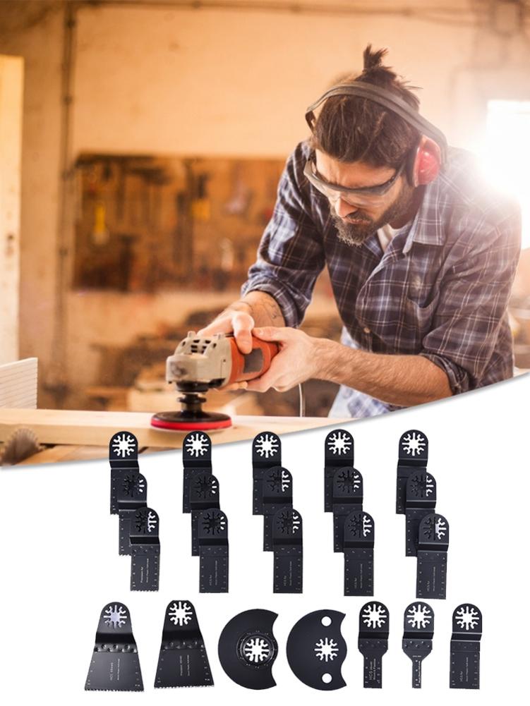 Outils de réparation pour bois, métal et plastique, lames de scie à oscillation 22 pièces