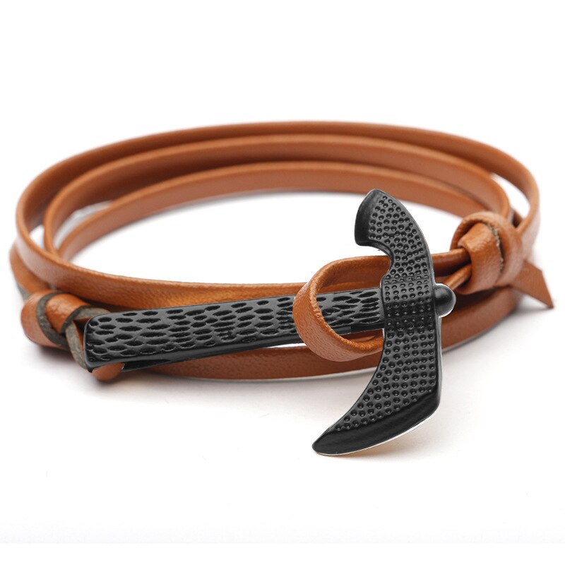 Økse hovedanker id armbånd mænd overlevelse reb kæde paracord armbånd han wrap metal sports kroge