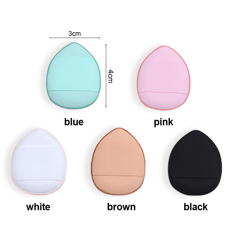Mini base para dedos, cojín de aire pequeño, esponja en polvo, corrector facial, crema BB, aplicador cosmético, herramientas de maquillaje, 6 uds.