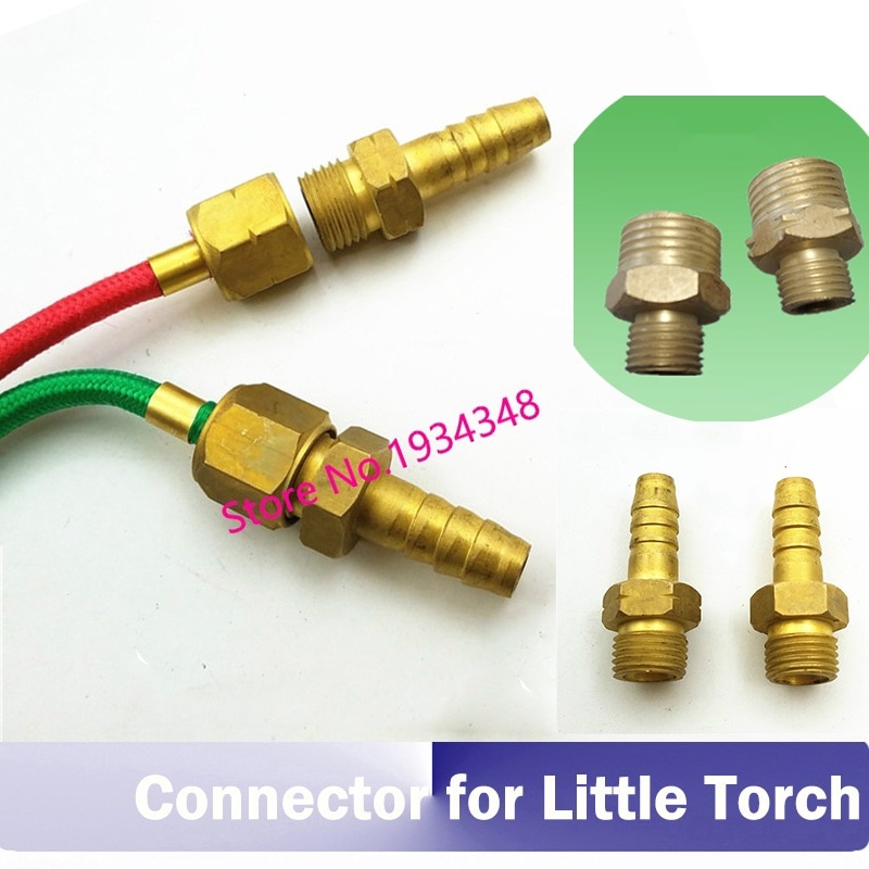 Little Torch Connector met Zuurstof Gas, Connector voor Smith Little Torch, Zuurstof lastoorts connector