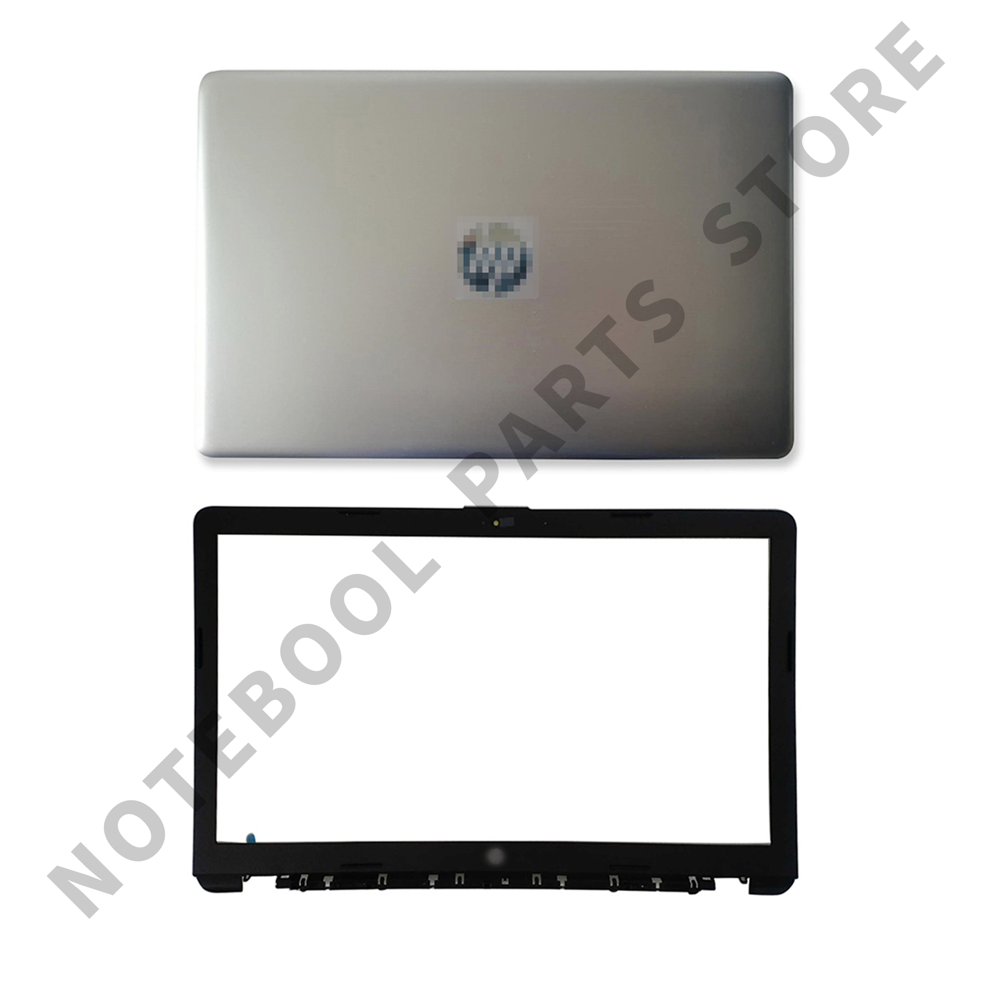 Laptop Lcd Back Cover/Front Bezel/Scharnieren/Palmrest/Bottom Case Voor Hp 15-DA 15-DB 250 g7 255 G7 Top Case Zilver: AB Cover