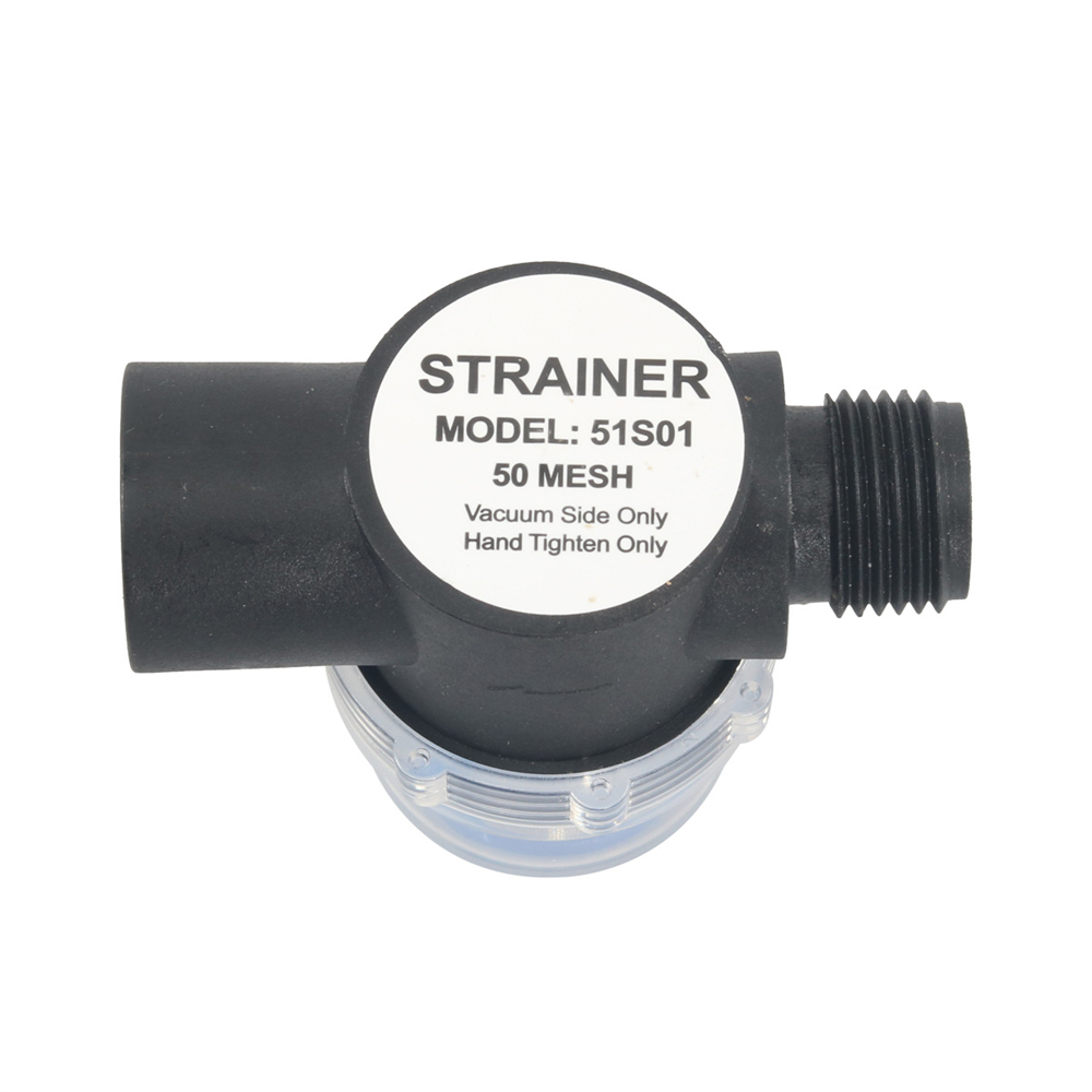Water Pump Inline Strainer Filter (1/2" NPSM Inlet/Outlet RV Replacement Part For Shurflo And WFCO Pumps - Single Pack