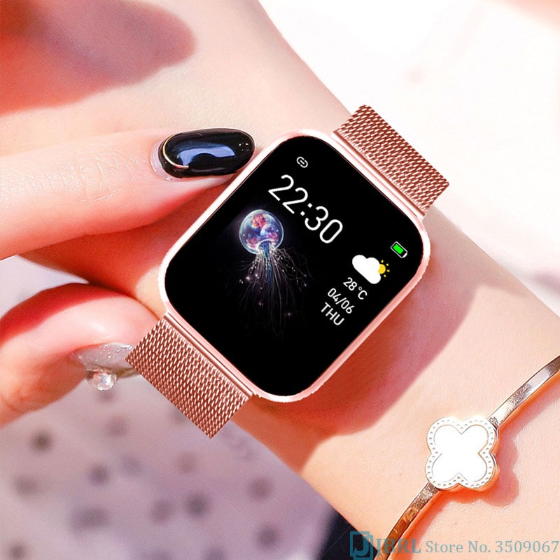 Full touch digitalt ur kvinder sport mænd ure elektronisk led mand dame armbåndsur til kvinder mænd ur kvinde armbåndsure
