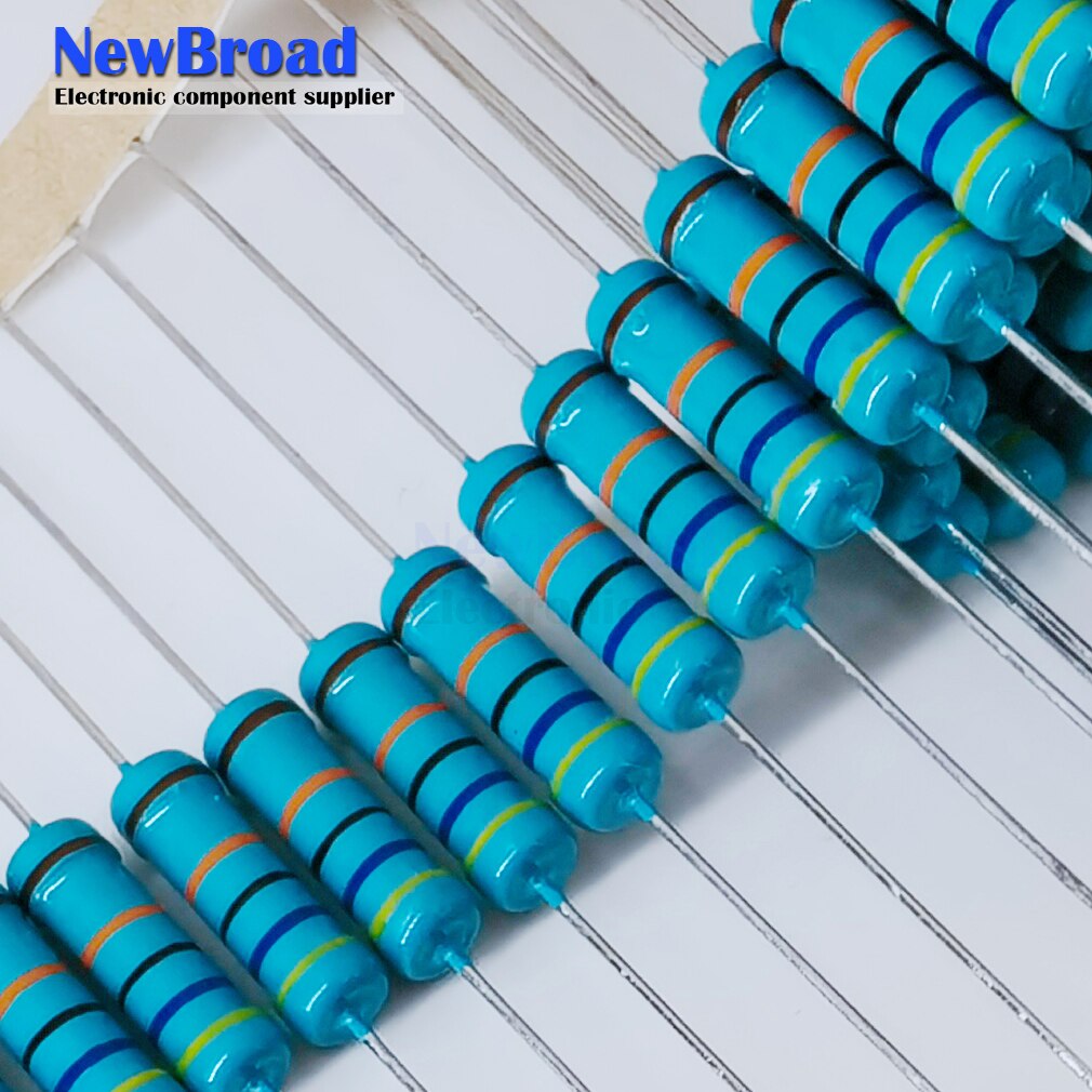 thumbnail image 2 of Smw 200PCS 10K Ohm 1/2W Metal Film Resistors – 0.5W, 1% Tolerance 2 of 5