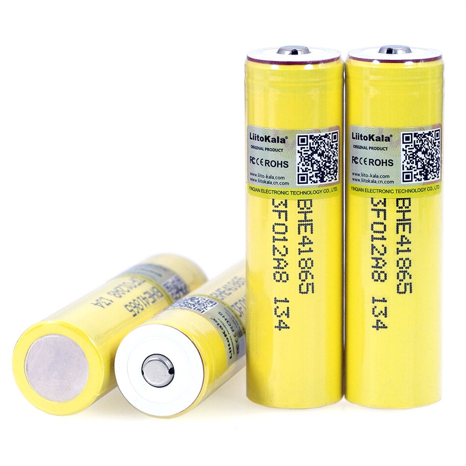 1-12 Pcs Liitokala HE4 2500 Mah Li-Ion Batterij 18650 3.7V Oplaadbare Batterijen max 20A, 35A + Diy Punt Cap