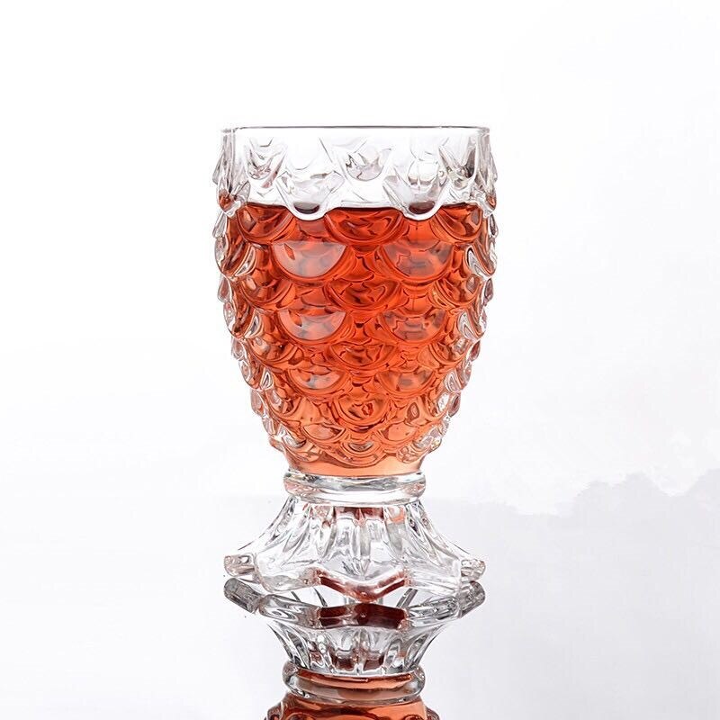 Vaso de cóctel de cola de pez sirena 3D, para Bar, escamas, patrón decorativo, bebidas especiales, vasos de cerveza, batidos, taza de postre, TIKI: Default Title