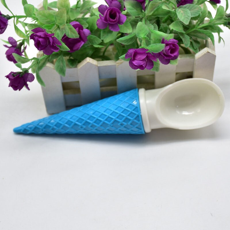 Lovely Rubber Ice Cream Frozen Yogurt Watermelon Baller Scoop Fruit Cookies Ball Maker Fruit Digging Spoon Environmentally: Blue