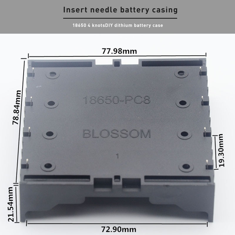 ABS 18650 Power Bank Cases 2X 3X 4X 18650 Battery Holder Storage Box Case 2 3 4 Slot Lithium Batteries Container with Hard Pin