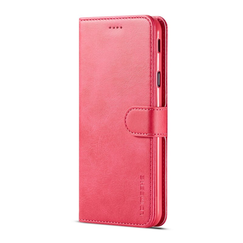 Voor samsung  j4 plus hoesje leren vintage telefoonhoesje op samsung galaxy  j4 hoesje flip portemonnee hoesje voor hoesje samsung  j4+  cover: Samsung  j4 plus / Roos