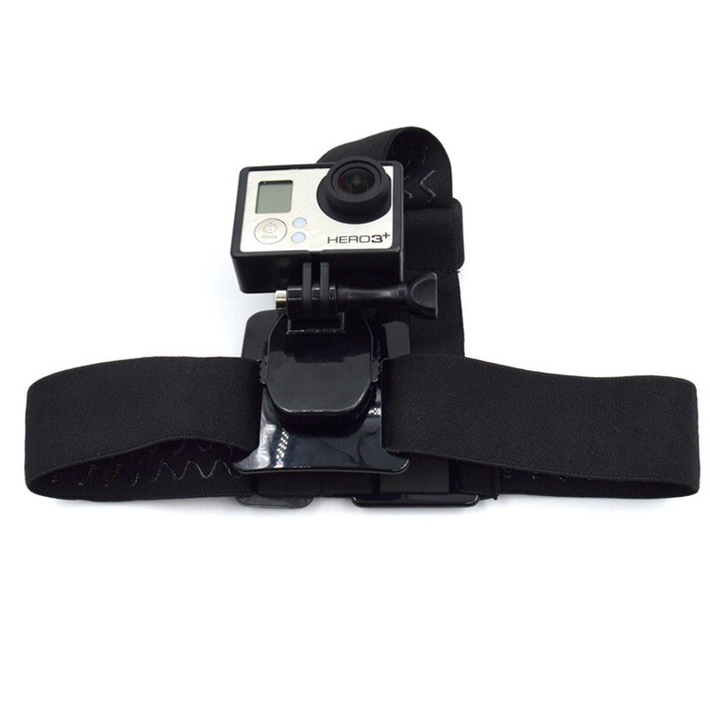 GOPRO 360 Degree Rotary Headband Section Three Rubber Headbands Anti-skid Front Pat Headband Holder for Xiaoyi