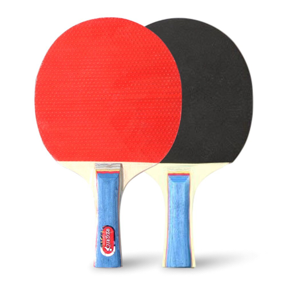 Pingpongbatjes, tafeltennisbatjes, 2 pingpongbats, lange steel, pingpongracketset, trainingsaccessoires
