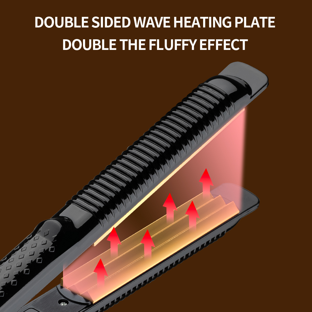 Electric Hair Curling Iron 140-220 PTC Heater Hair Crimper Curler Corn Plate Fluffy Wand Crimping Perm Splint Salon