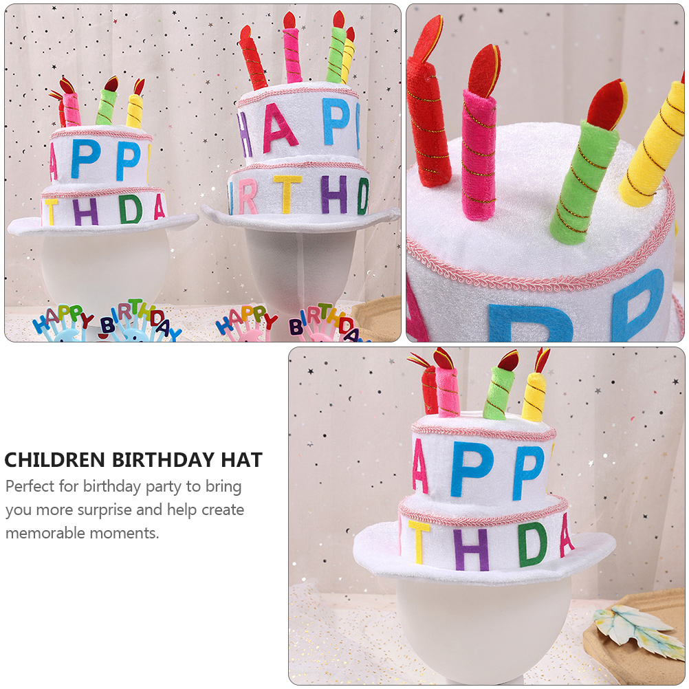 Birthday Cake Shape Hat Children Birthday Hat Kids Birthday Party Decor