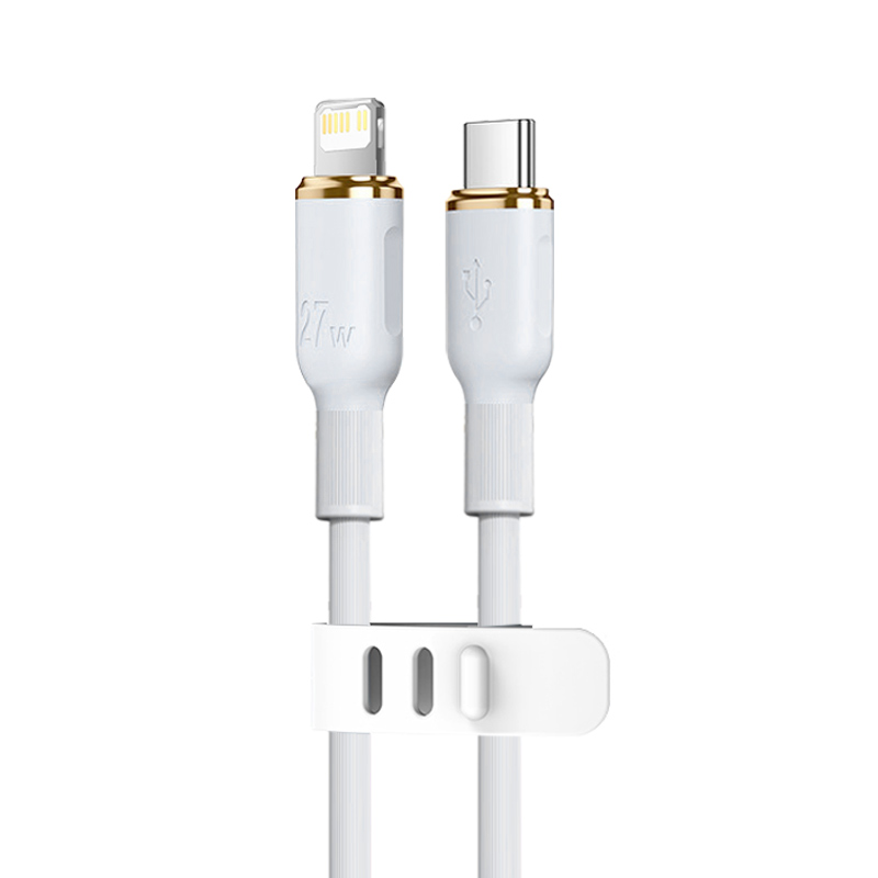 27w pd usb Ladung flüssigkeit silikon kabel für Apfel iphone 14 13 12 11 Profi max schnell ladegerät x xr 7 8 Plus typ c kabel: Dunkelgrau / 2m