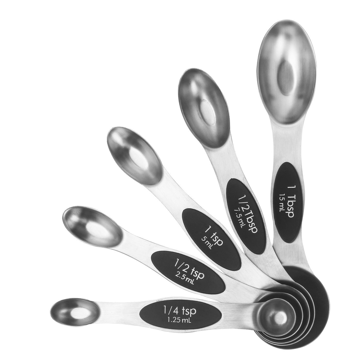 Double Sided Stainless Steel Measuring Spoons Magnetic Easy Storage Kitchen Accessories Cooking Tools