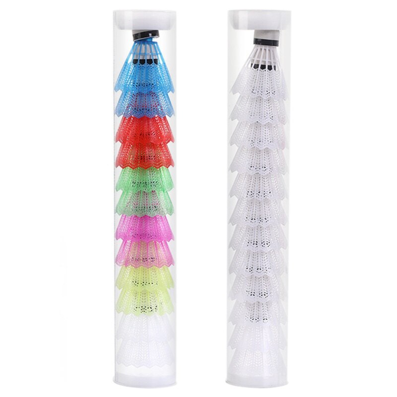 12 Pçs/set Plástico Durável Espuma Bolas de Badminton Badminton Petecas de Badminton Acessórios Esportes Ao Ar Livre n