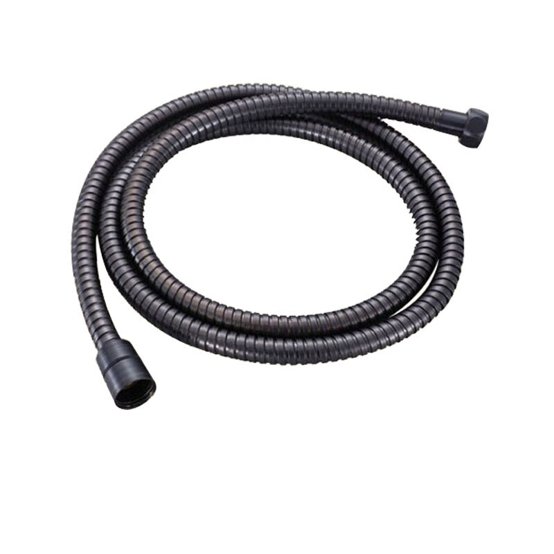 Water Outlet Spout Solid Brass Concealed Shower Plumbing Hose Connector: black hose 150cm