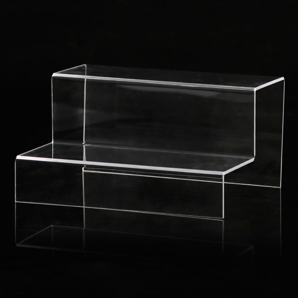 Akryl plast detaljhandel stigeräknare display sockel display produkter perfekt för butiker, bås, prydnader, modeller etc (klart): 2 lager