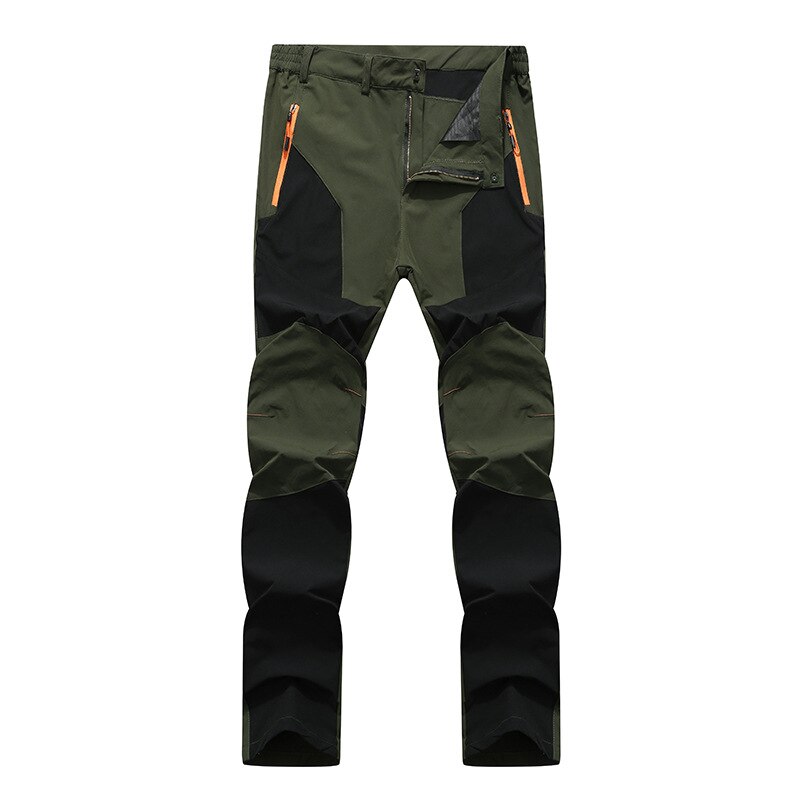 TWTOPSE Men Elastic Water Resistant Hiking Camping Pants Breathable Durable Anti-sweat Sports Cycling Bike Bicycle Pant Trousers: Green Men Pants / China Size L