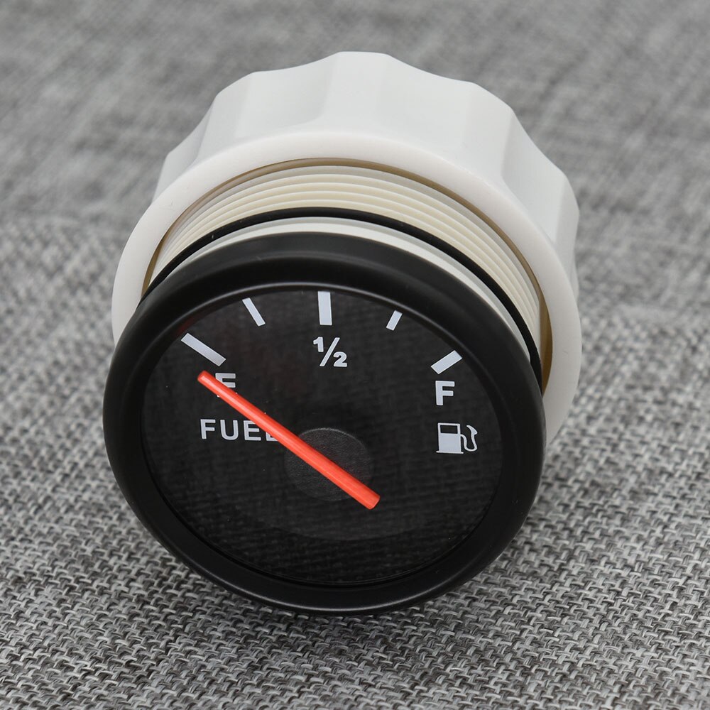 0-190ohm Kraftstoff Niveau Sensor mit 52MM Kraftstoff Manometer Rot Hintergrundbeleuchtung E-F Öl Flüssigkeit Tank Kraftstoff Ebene Anzeige 150MM 200MM 250MM 300MM