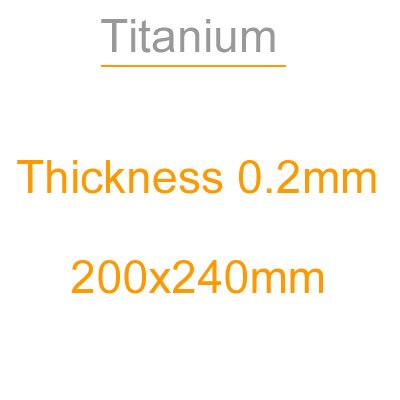 Grubość 0.2mm, pas z folii tytanowej, czysty tytan z blachy tytanowej, folia tytanowa o wysokiej czystości, odporność na korozję, wysoka temperatura: 0.2x200x240