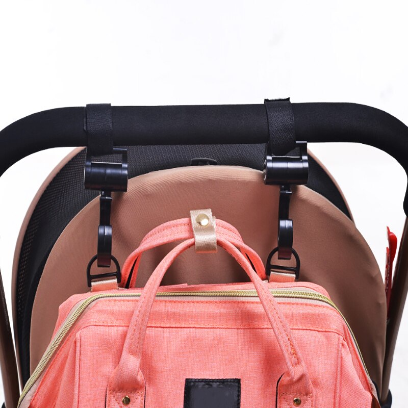 1-2 pezzi gancio per bambini borsa per bambini ganci per passeggino carrozzina ruota di 360 gradi accessori per auto per bambini passeggino organizzatore accessori per passeggino