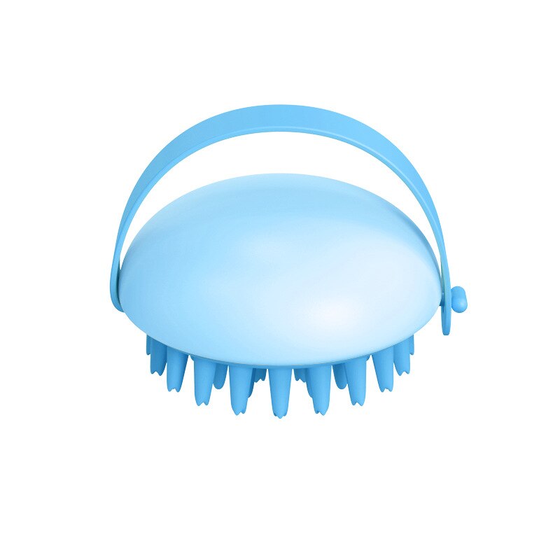 Brosse de douche en Silicone mignon peigne doux pour le corps épurateur de bain à main brosse de nettoyage de douche de Massage Spa avec shampooing douche Massage: Blue