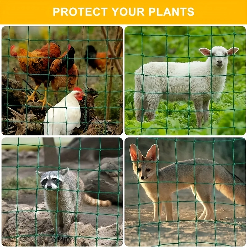 Pérgolas enrejadas para plantas, Red de cultivo de poliéster resistente, malla cuadrada para plantas trepadoras, 1 unidad