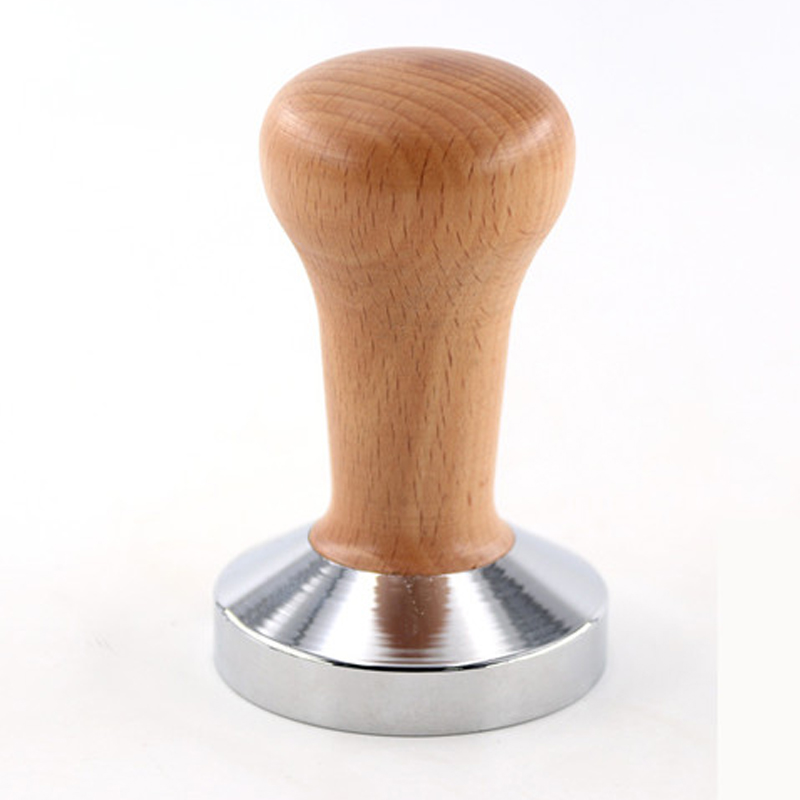 Espresso Koffie Tamper Flat Base Rimpel Natuurlijke Kleur Koffie Sabotage Machine Drukt Flat Base Barista Accessoires 51 Mm/58mm: Natural / Ripple Base 51mm