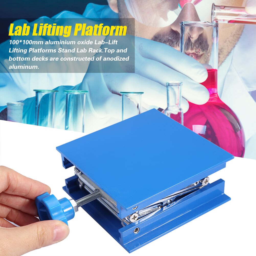4x4 Inch Lab Lift Lifting Platform Aluminium Oxide Lifting Height Platforms Stand Woodworking Engraving Lab Rack