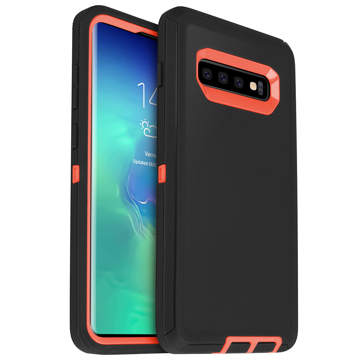 Custodia protettiva antiurto rinforzata per galaxy  s10 s10e s10+  plus: Per la galassia  s10+ / Marrone