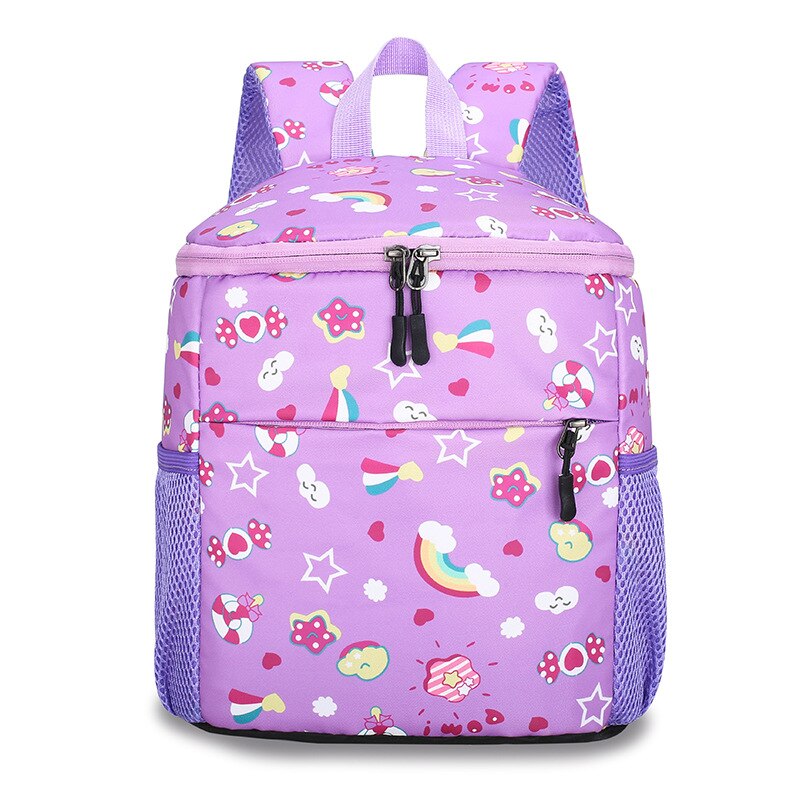 School Bag 3-11 years old Backpack Kids Backpack For Girl Sport Bag School Mochila Escola Kids Backpack Girls School Bags Sac: purple