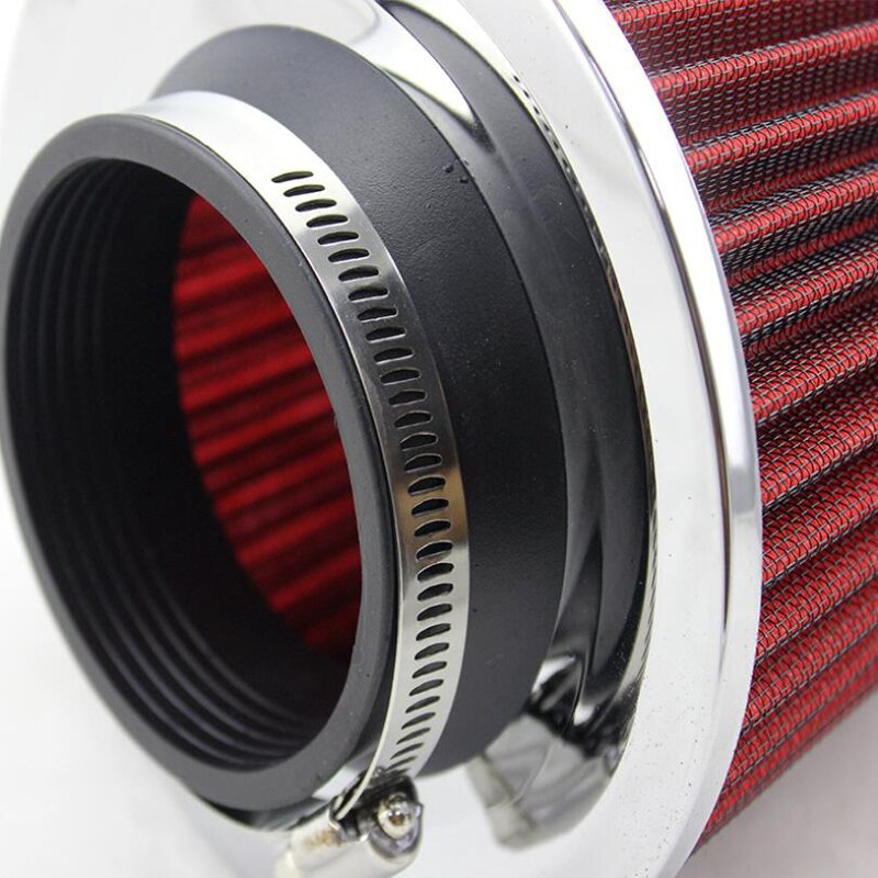 Car intake filter with inner diameter of 76MM, red crank air filter with pedal, car universal kit