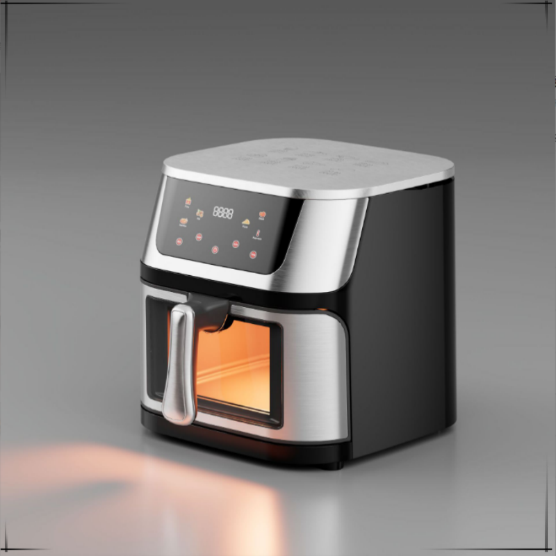 Domowa wielofunkcyjna, automatyczna, widoczna frytkownica parowa o dużej pojemności i dużej mocy: zielone światło / EU