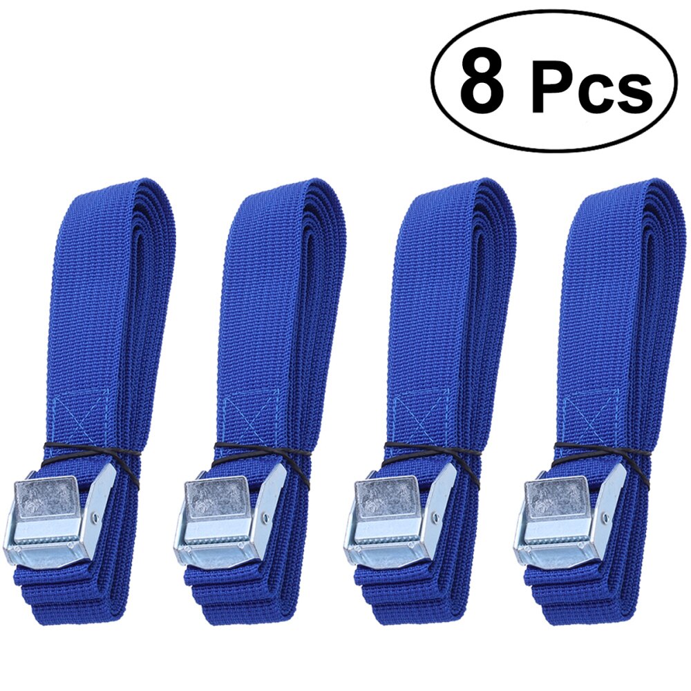 6Pcs Lashing Straps with Buckle Nylon Quick Release Lashing Straps for Cargo Tie Down Car Roof Rack Luggage Kayak Carrier Moving: Blue
