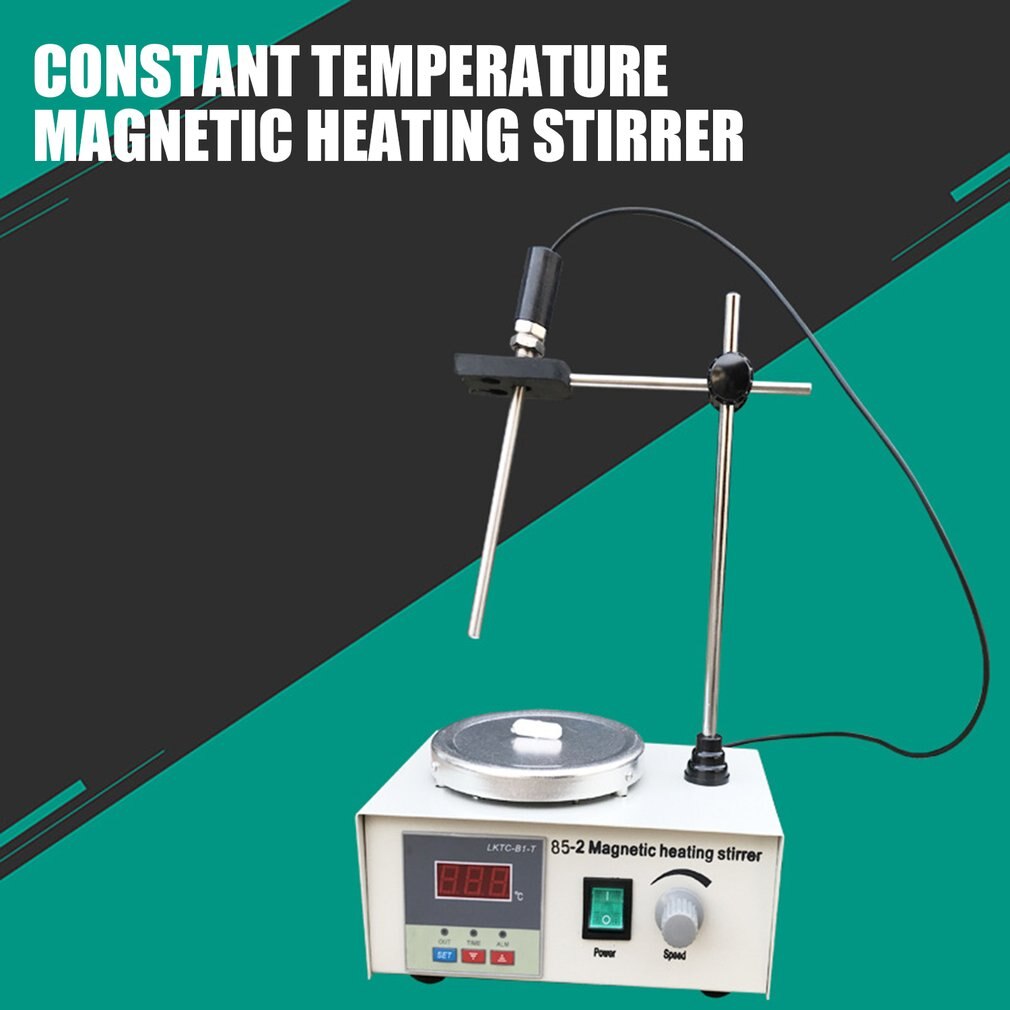 85-2 Hotplate Mixer Magnetic Stirrer With Heating Plate Digital Display School Lab Equipment US EU UK AU Plug