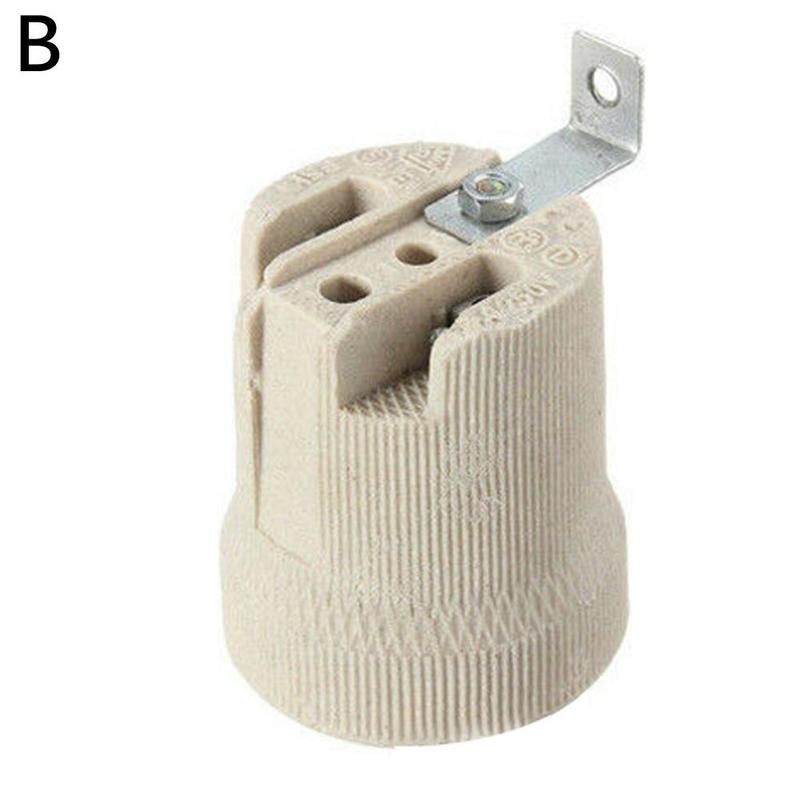 1PC lamp holder e27 screw lamp holder high temperature lamps and lanterns lighting accessories porcelain lamp holder: B