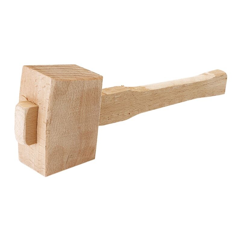 Mazo de madera de carpintero sólido de haya, 250mm, mango de martillo, herramienta para carpintería