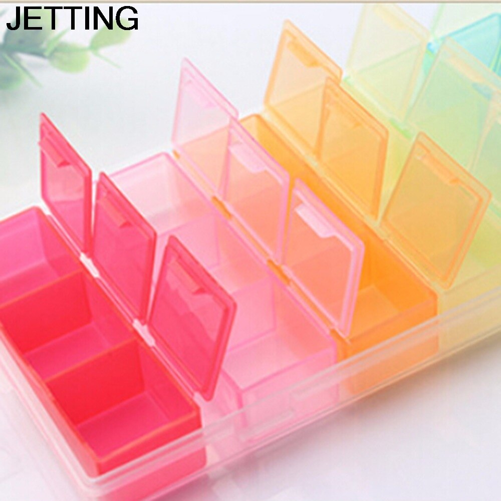 Week 21 Compartment Pill Box Container For Medicine 7 Day Pill Medicine Tablet Pill Case Box Splitters Dispenser Organizer Case