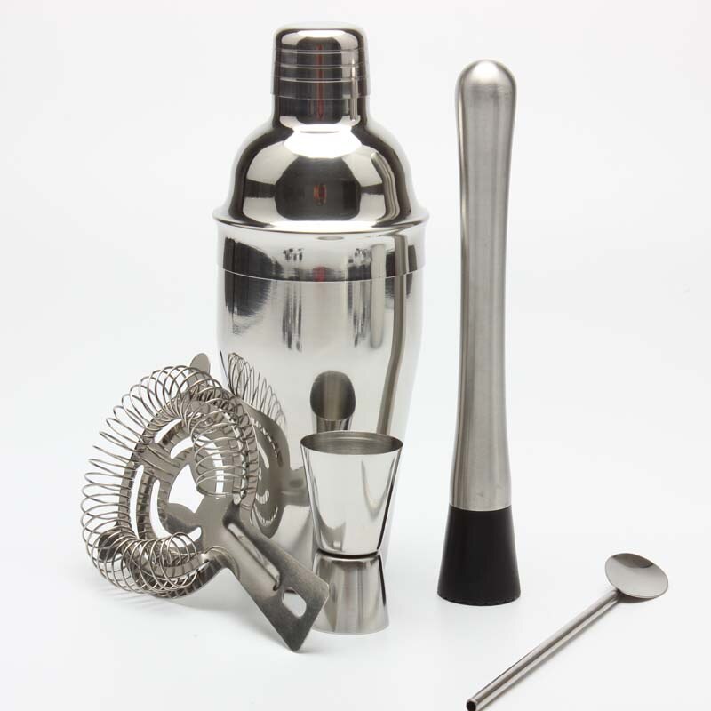 Stainless steel bar tender cocktail tender 16-piece set ice bucket wine stopper jacket box family tending tools