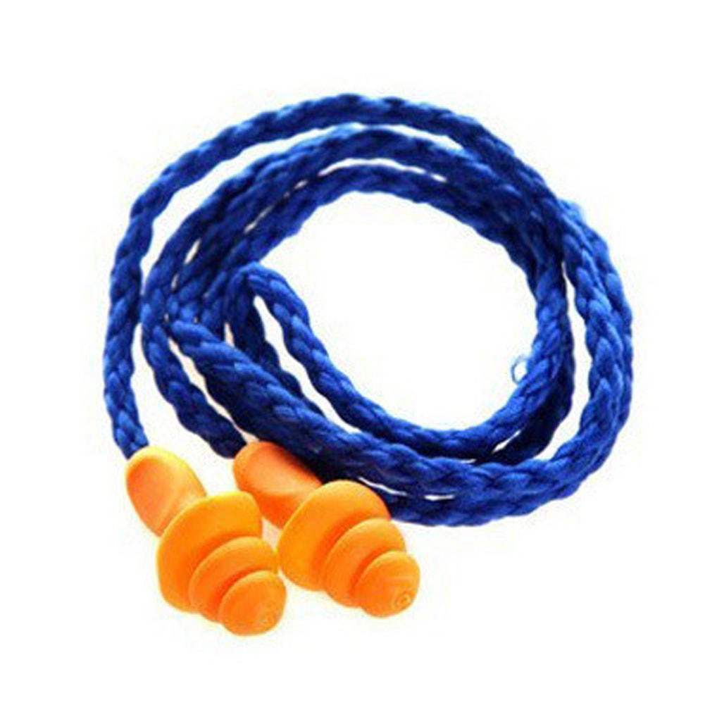 10Pcs Soft Silicone Sound Waterproof Soft Ear Plugs Silicone Corded Reusable Hearing Protect Safety Earplugs For Swiming Use