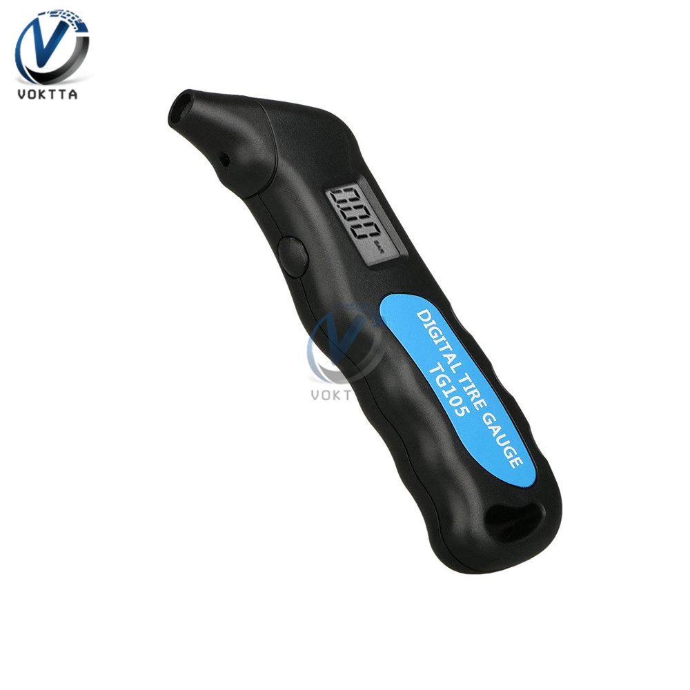 Digital neumático de coche medidor de manómetro de aire probador de barómetros Manómetro Digital LCD pantalla de la motocicleta del coche de la herramientas TH805/HT207: TH805