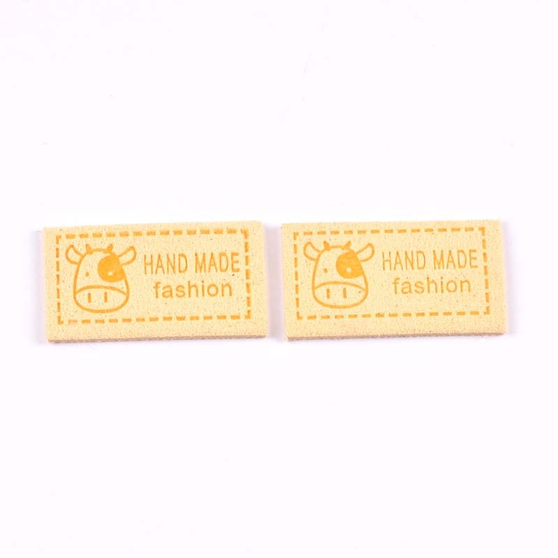 20Stck gemischt Flanell Geprägte Etiketten Für Kleidung NäHenne Zubehör Pflege Taschen Kleidungsstück Stichworte DIY Handgemachte Handwerk 18x33mm c3083