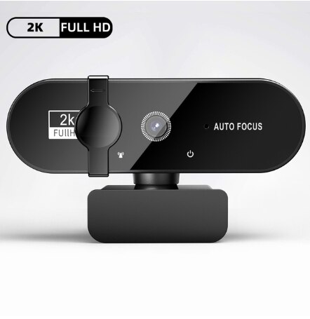 4K Webcam 1080P Mini Camera 2K Full HD Webcam with Microphone 30fps USB Web Cam for Auto Focus PC Laptop Video Shooting Camera: WHITE