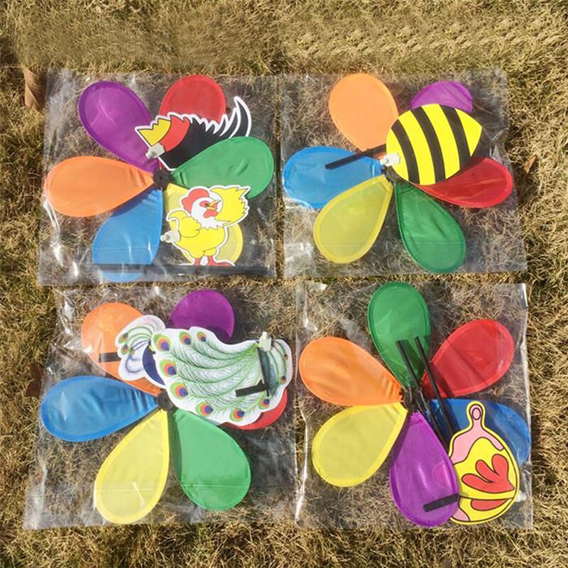 Moulin à Vent 3D En Forme D'Abeille - Décoration Extérieure Pour Jardin, Cour, Tente