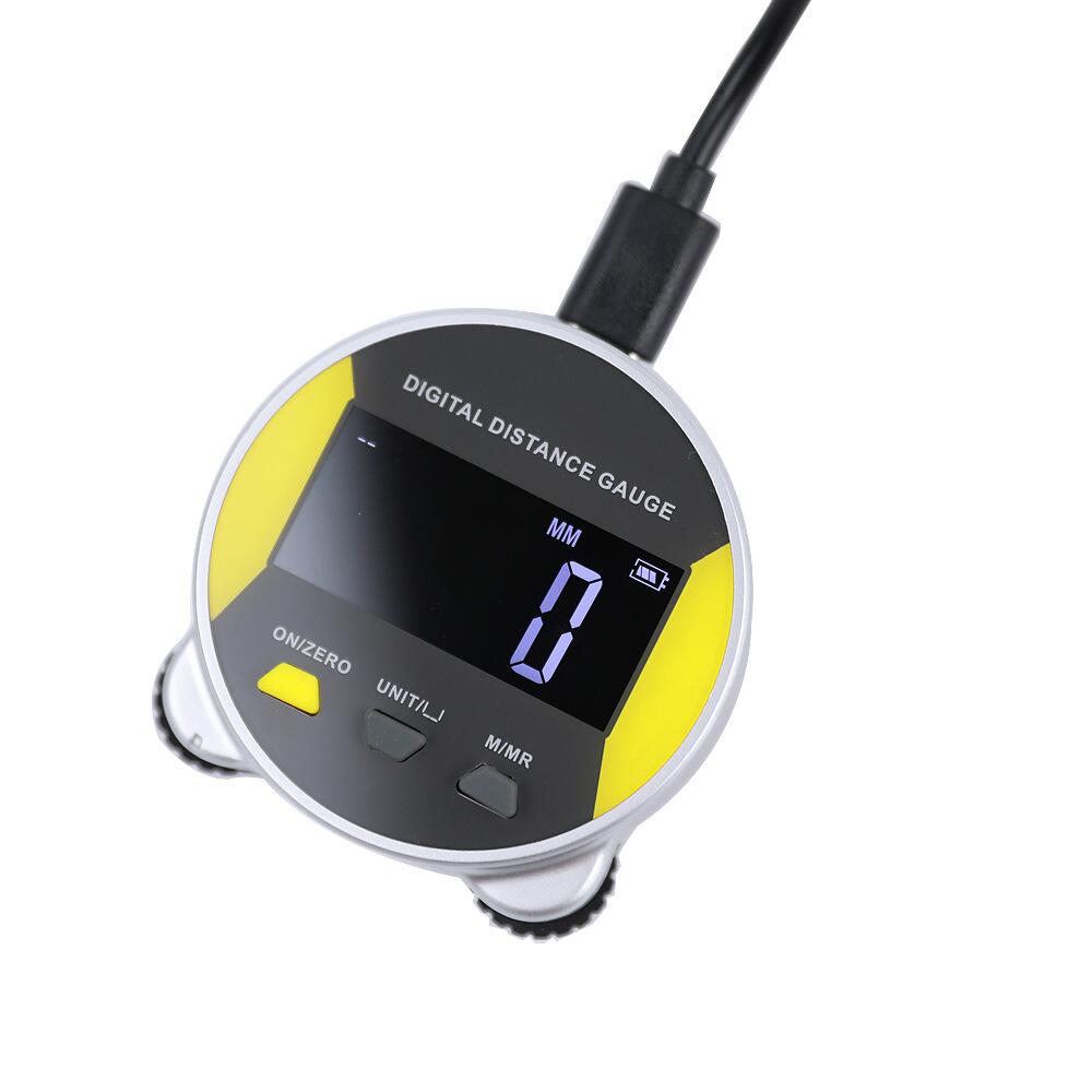 Bærbart digitalt målebånd med lcd-skjerm målebånd nøyaktig elektronisk stålmål metriske måleverktøy: Gull