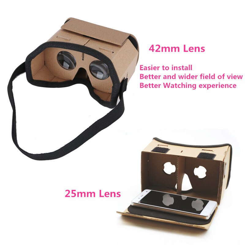 Licht Kasteel Google Kartonnen Stijl Virtual Reality Vr Bril Voor 3.5 - 6.0 Inch Smartphone Glas Voor Iphone Voor Samsung