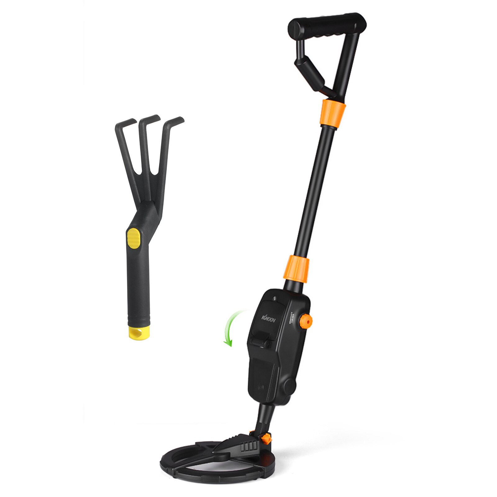 KKmoon MD1008A Underground Metal Detector Gold Digger Treasure Hunter Handheld Metal Finder Treasures Seeking Tool for Kids: With Rake