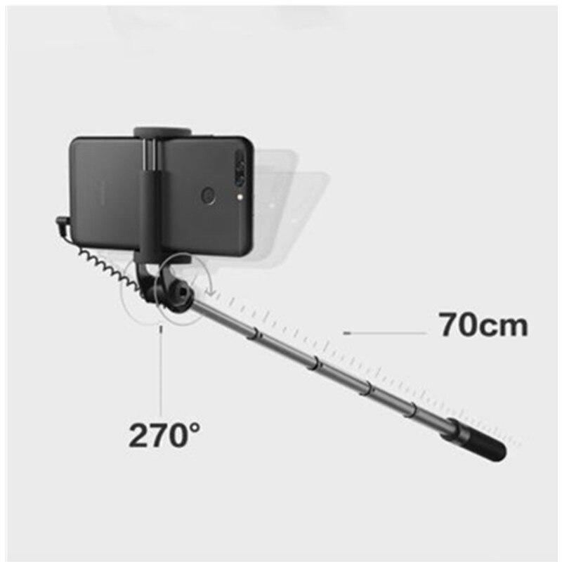 Huawei Honor Selfie Stick Lite monopié con cable extensible obturador de mano para teléfono móvil 70cm AF11L para teléfono P10 P20 lite